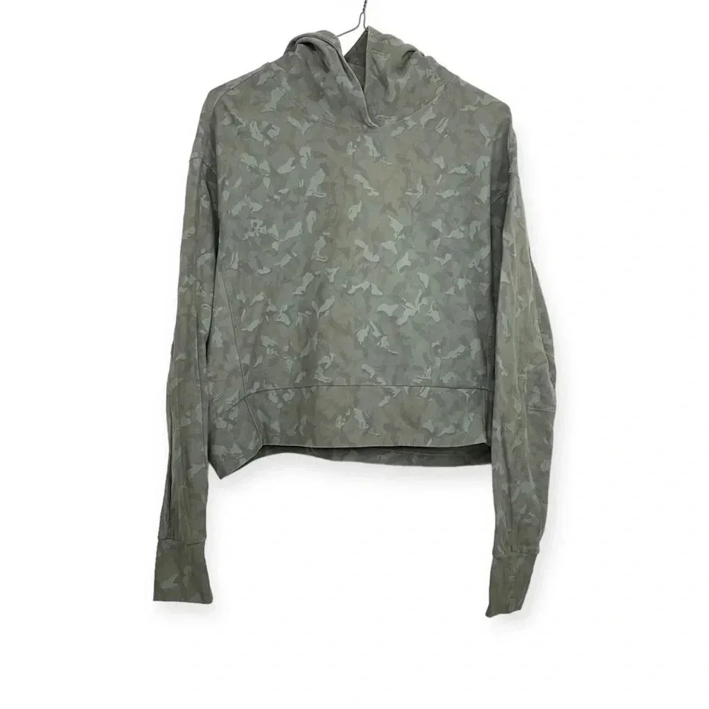 Athleta Camo Farallon Hoodie Sweatshirt Camo Size Small